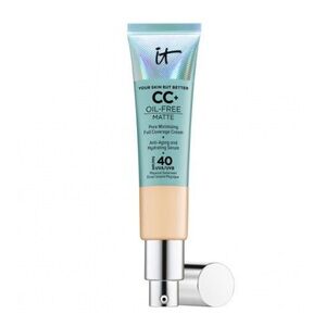 IT Cosmetics fair light CC+ Oil-Free Matte Cream fair pink undertone
